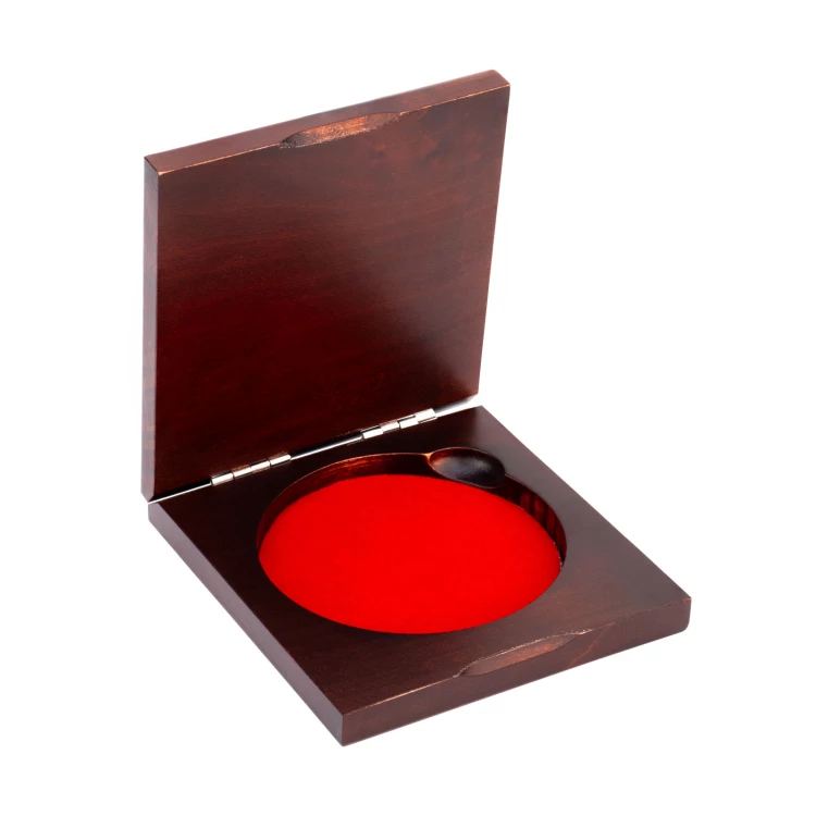 Wooden medal case for wedding anniversary - laser engraving - MGR113