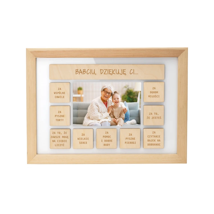 Wooden Picture Frame for Grandma with Photo - RAM013