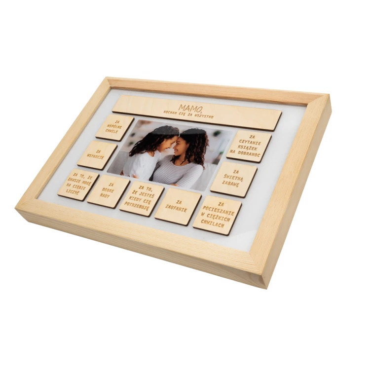 Wooden frame for mom with photo - RAM009