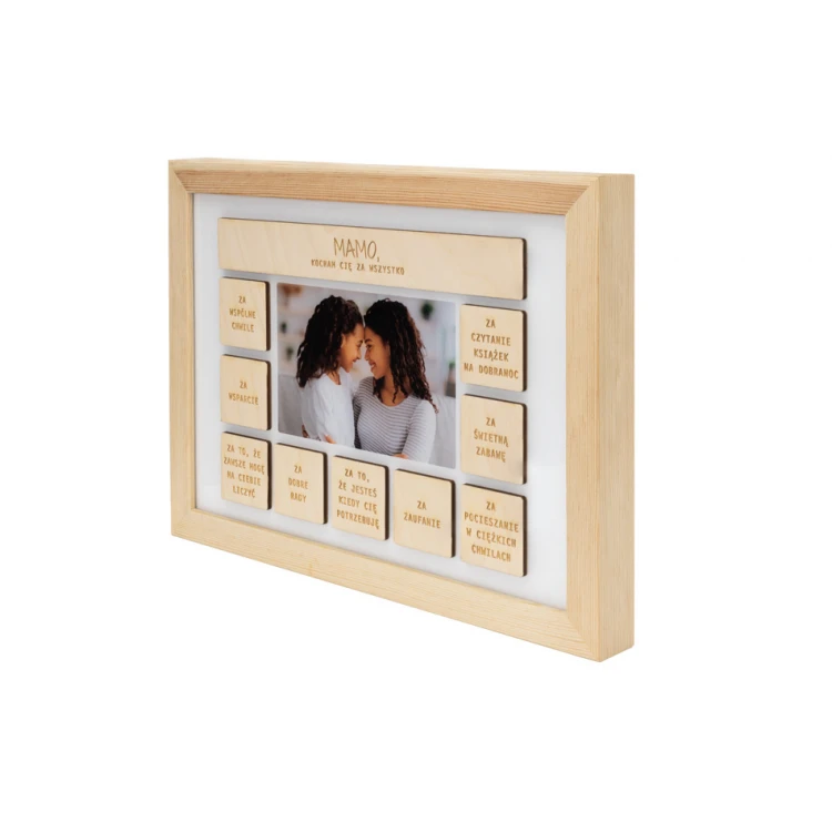 Wooden frame for mom with photo - RAM009