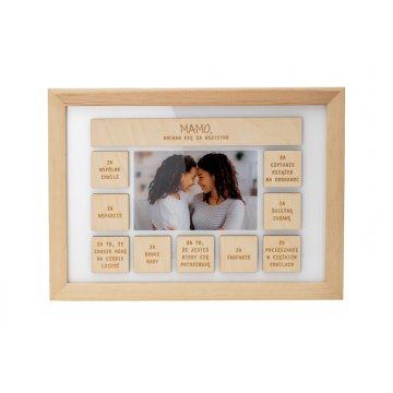 Wooden frame for mom with photo - RAM009