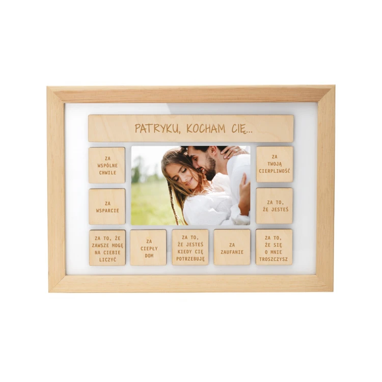 Wooden frame for beloved with photo - RAM015