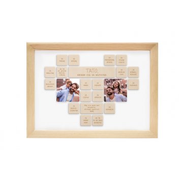 Wooden frame for dad with photo - RAM012