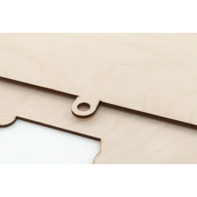Wooden frame with duo engraving for twin photos - RAM008