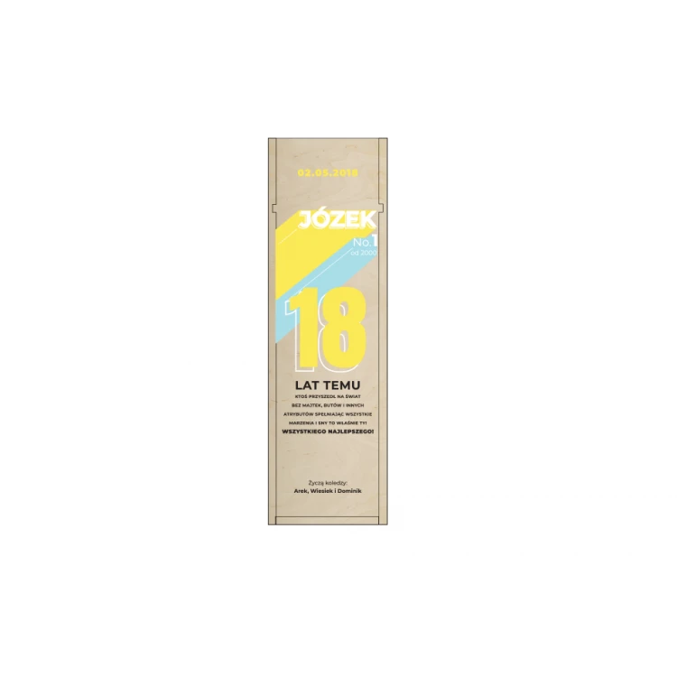 Wooden Alcohol Box - 18th Birthday Gift - SK014