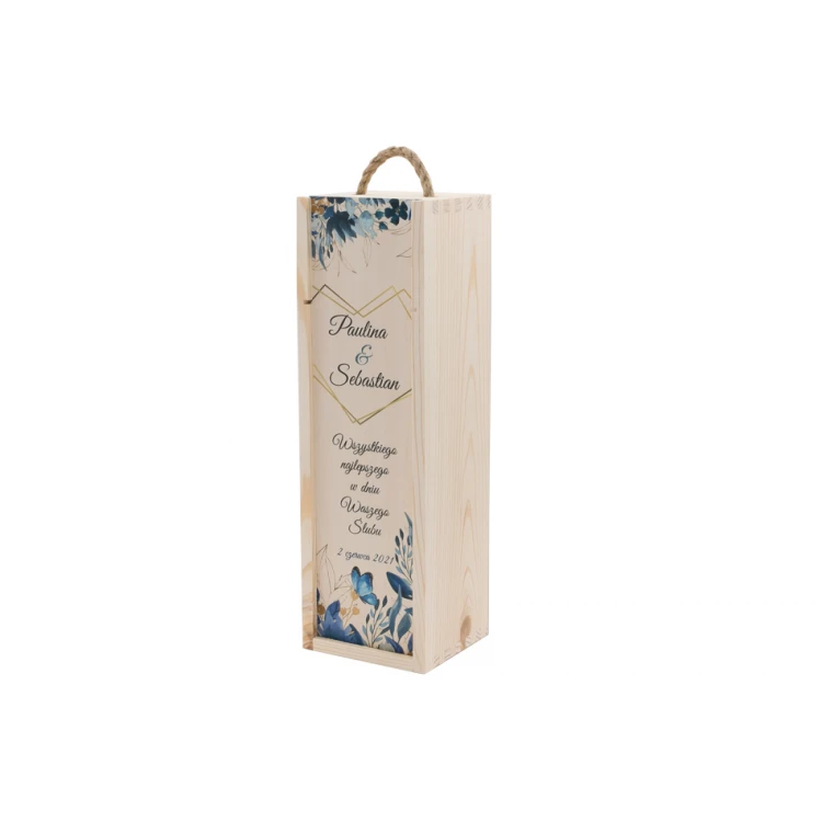 Wooden Wine Box - Gift for the Newlyweds - SK054