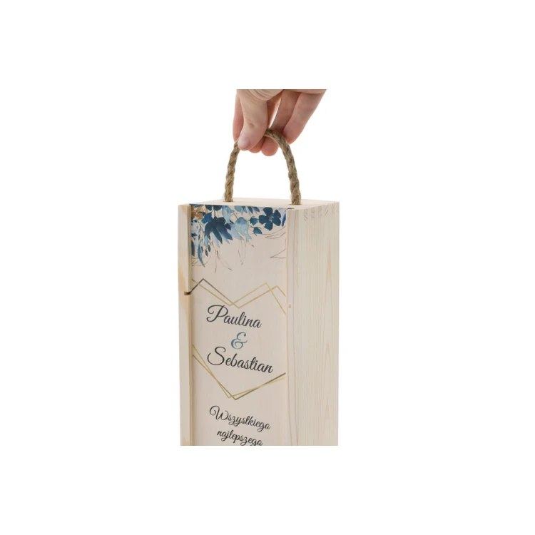 Wooden Wine Box - Gift for the Newlyweds - SK054