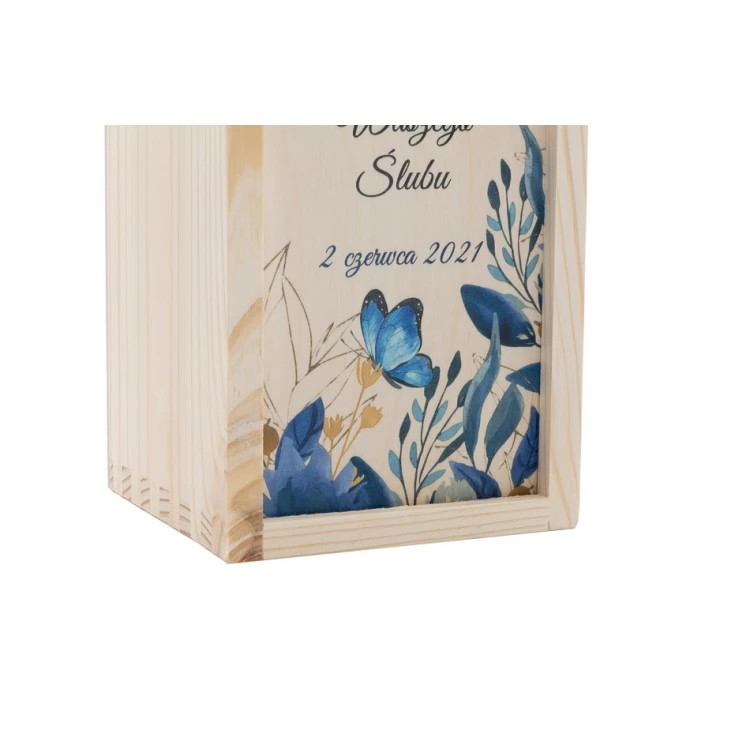 Wooden Wine Box - Gift for the Newlyweds - SK054