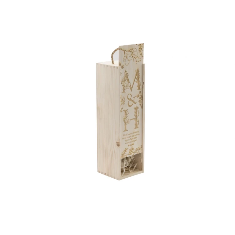 Wooden Wine Box - Gift for the Newlyweds - SK056