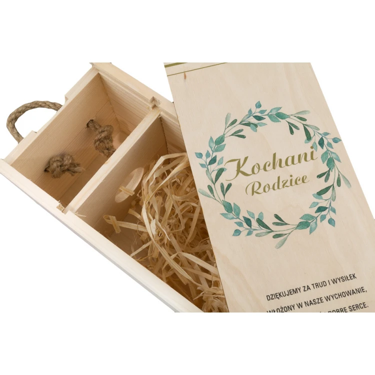 Wooden Alcohol Box - Thank You Gift for Parents - SK018