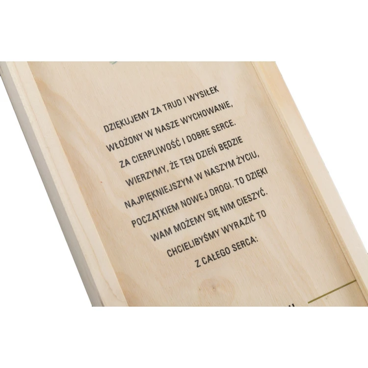 Wooden Alcohol Box - Thank You Gift for Parents - SK018