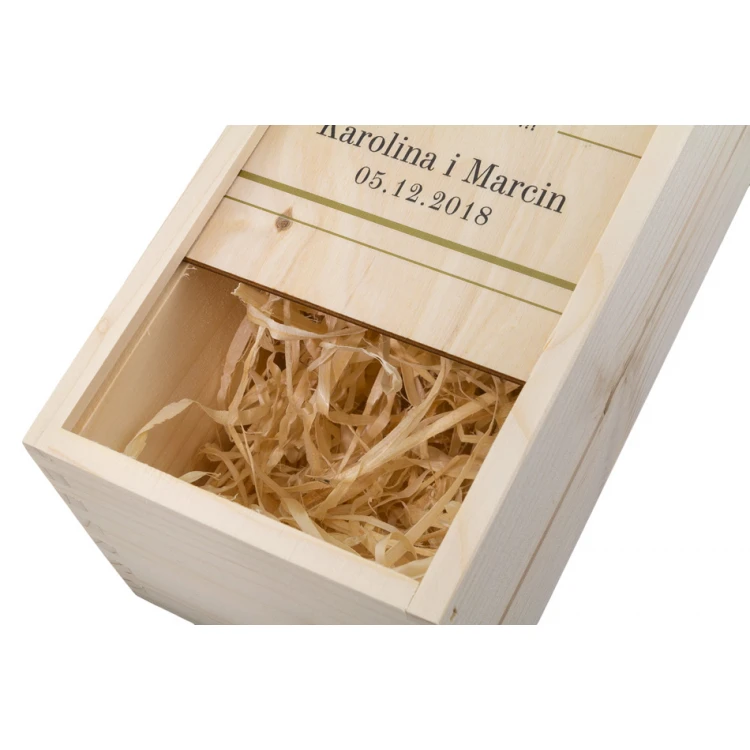 Wooden Alcohol Box - Thank You Gift for Parents - SK018