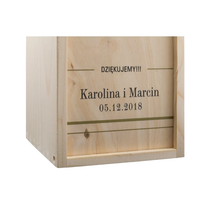 Wooden Alcohol Box - Thank You Gift for Parents - SK018