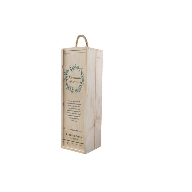 Wooden Alcohol Box - Thank You Gift for Parents - SK018