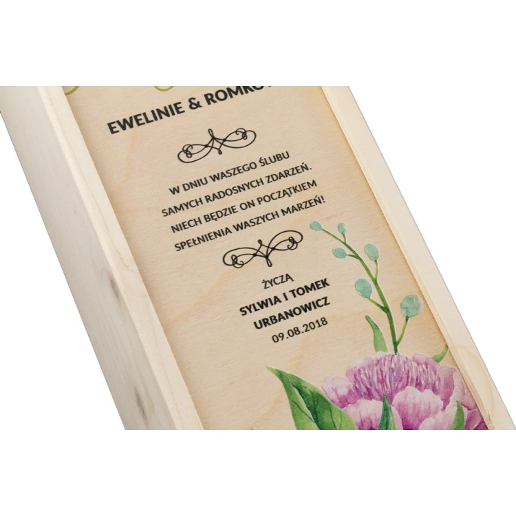 Wooden Alcohol Box - Gift for the Newlyweds - SK020