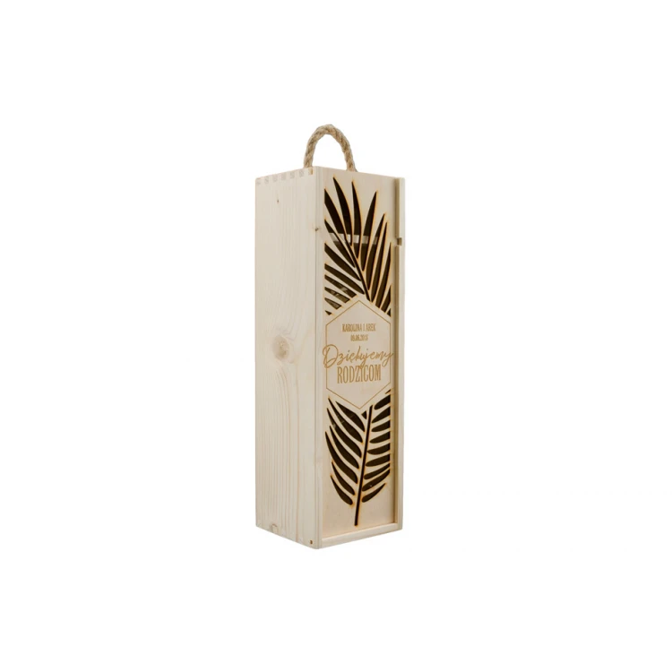 Wooden Alcohol Box - Thank You Gift for Parents - SK009
