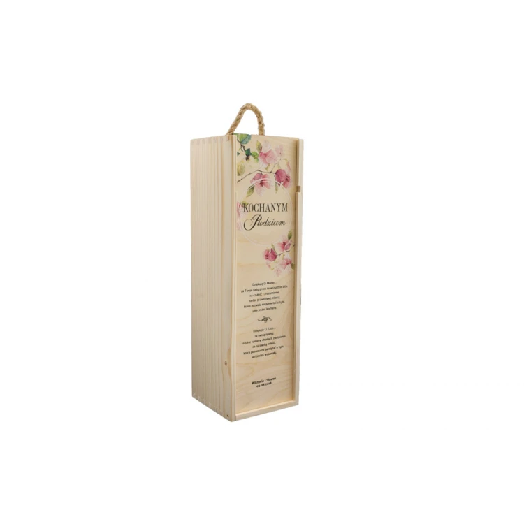 Wooden Alcohol Box - Thank You Gift for Parents - SK019