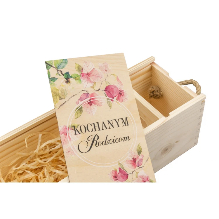 Wooden Alcohol Box - Thank You Gift for Parents - SK019