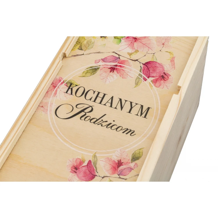 Wooden Alcohol Box - Thank You Gift for Parents - SK019