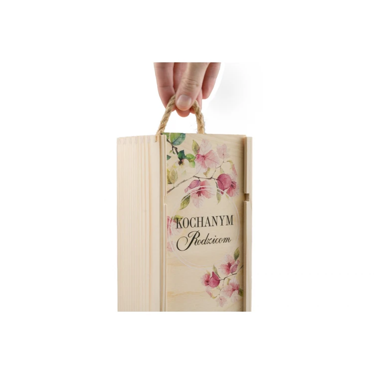 Wooden Alcohol Box - Thank You Gift for Parents - SK019