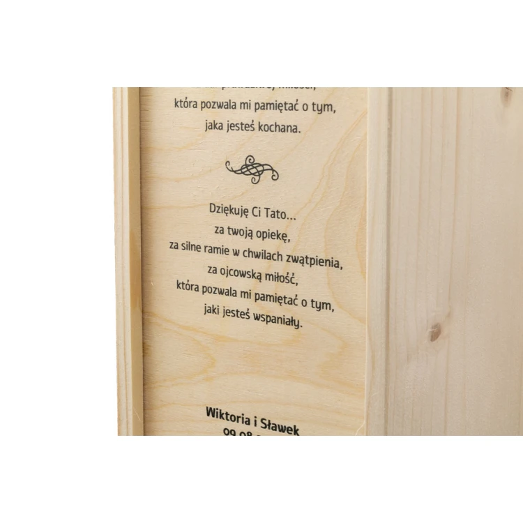 Wooden Alcohol Box - Thank You Gift for Parents - SK019
