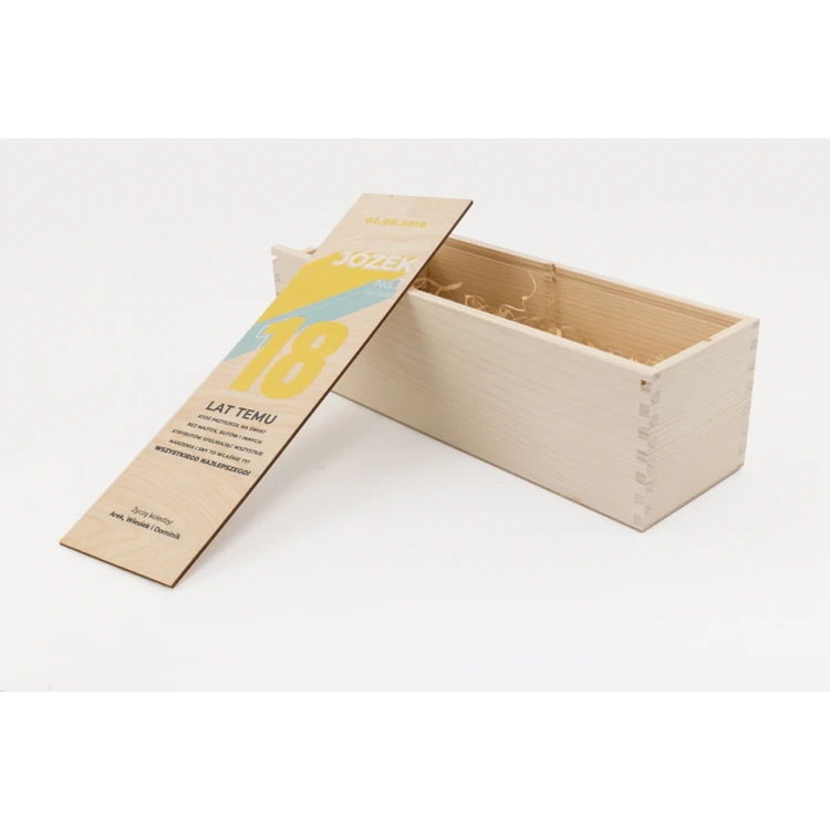 Wooden Alcohol Box - 18th Birthday Gift - SK014