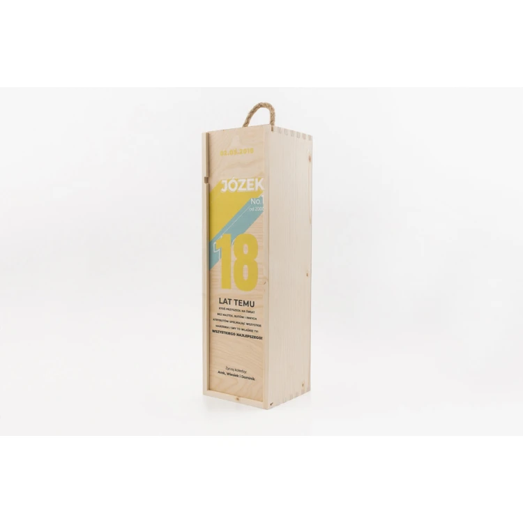 Wooden Alcohol Box - 18th Birthday Gift - SK014