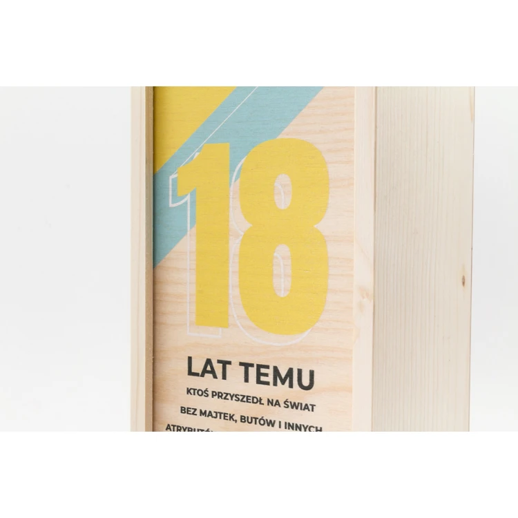 Wooden Alcohol Box - 18th Birthday Gift - SK014