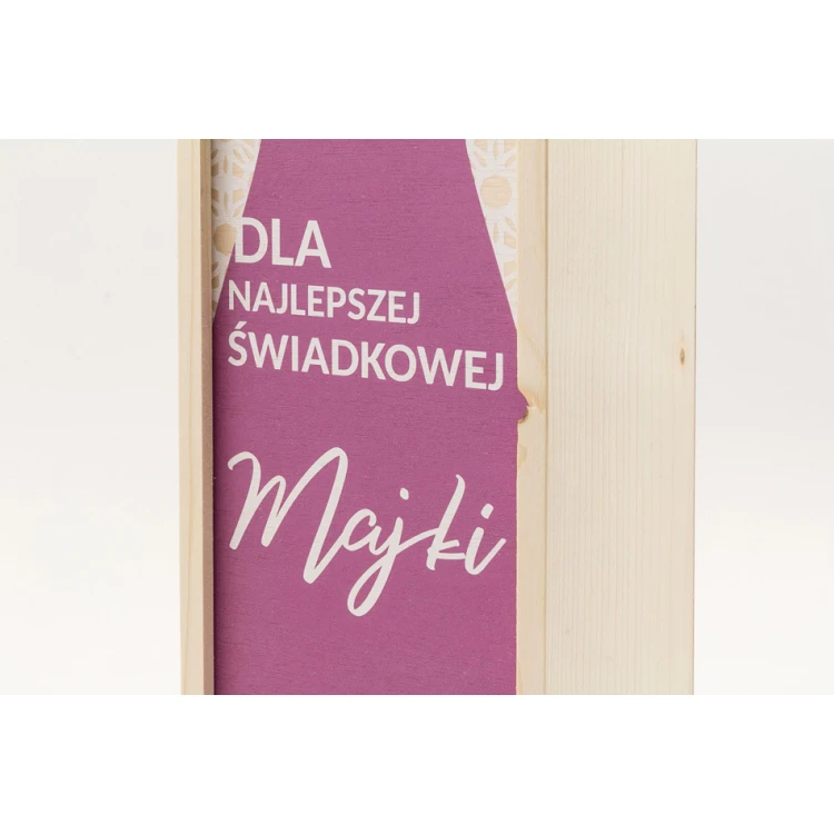 Wooden Alcohol Box - Gift for Witnesses - SK017