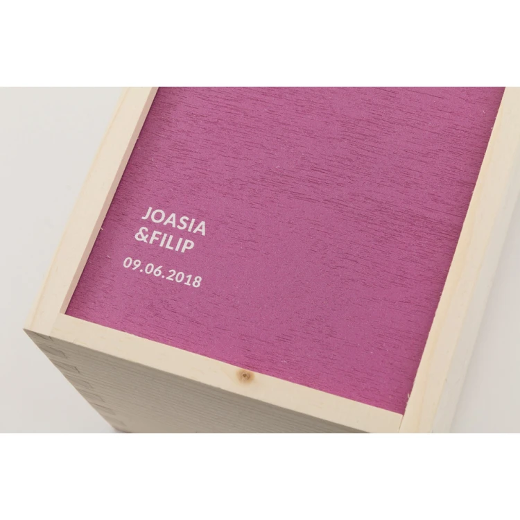 Wooden Alcohol Box - Gift for Witnesses - SK017