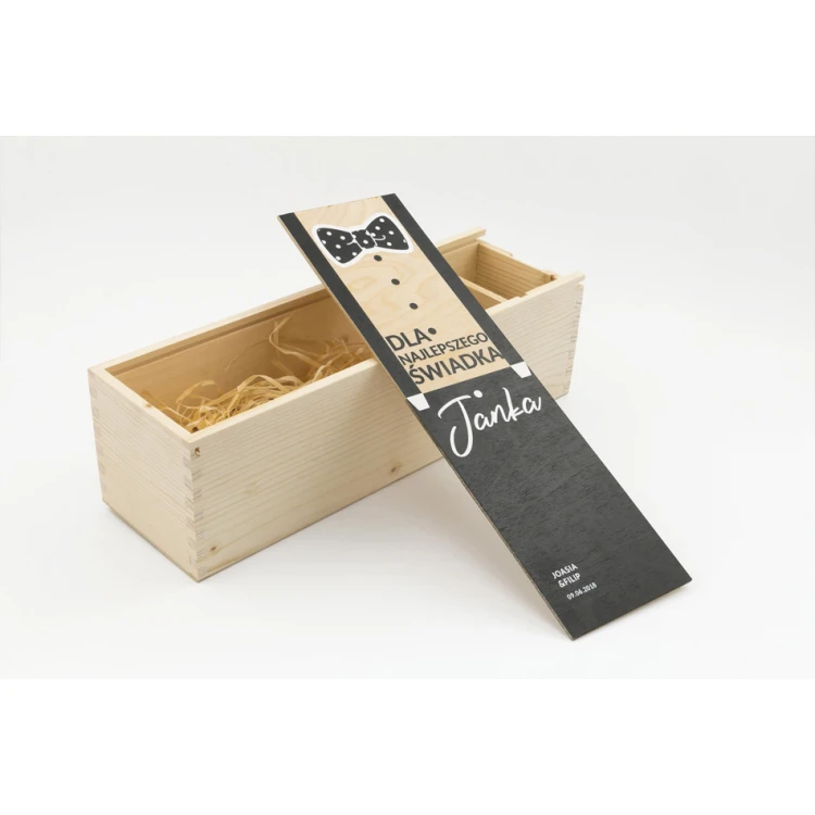 Wooden Alcohol Box - Gift for Witnesses - SK017