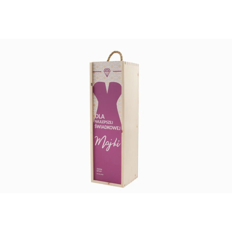 Wooden Alcohol Box - Gift for Witnesses - SK017
