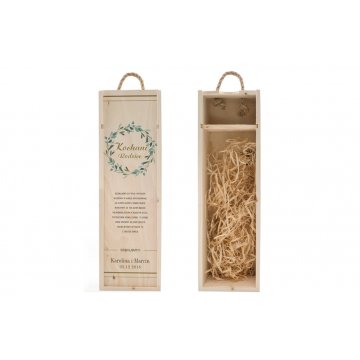 Wooden Alcohol Box - Thank You Gift for Parents - SK018