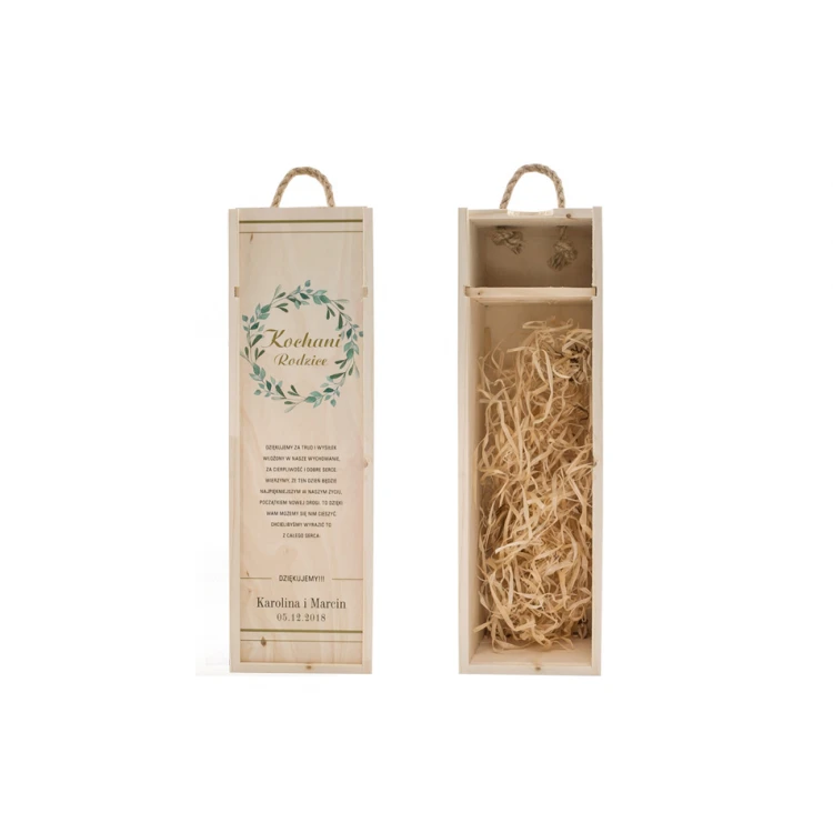 Wooden Alcohol Box - Thank You Gift for Parents - SK018