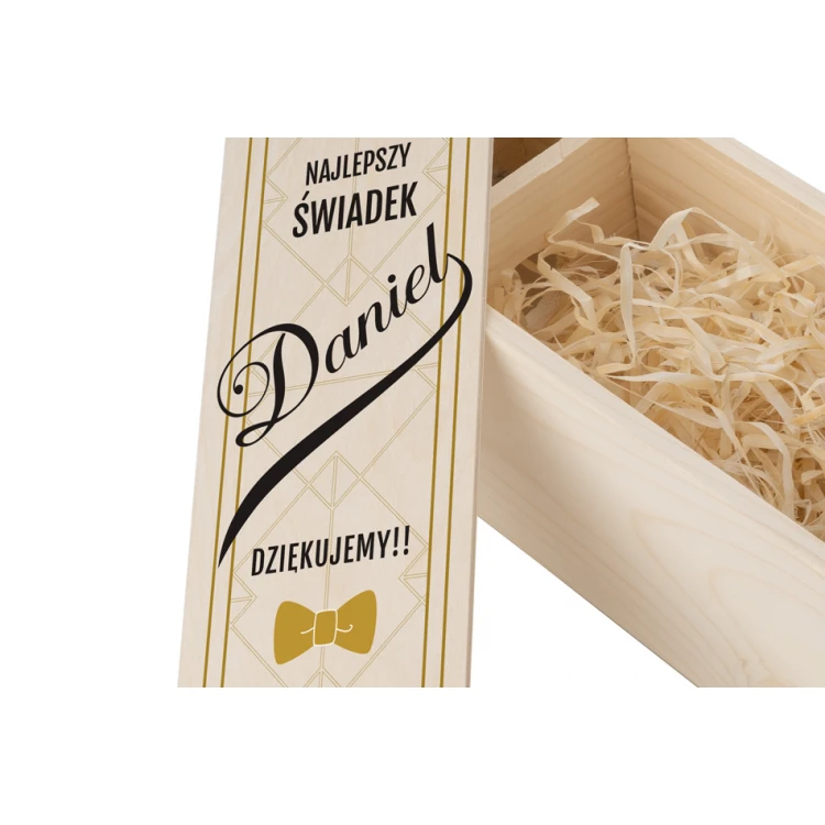 Wooden Alcohol Box - Gift for Witnesses - SK059