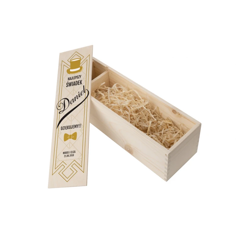 Wooden Alcohol Box - Gift for Witnesses - SK059