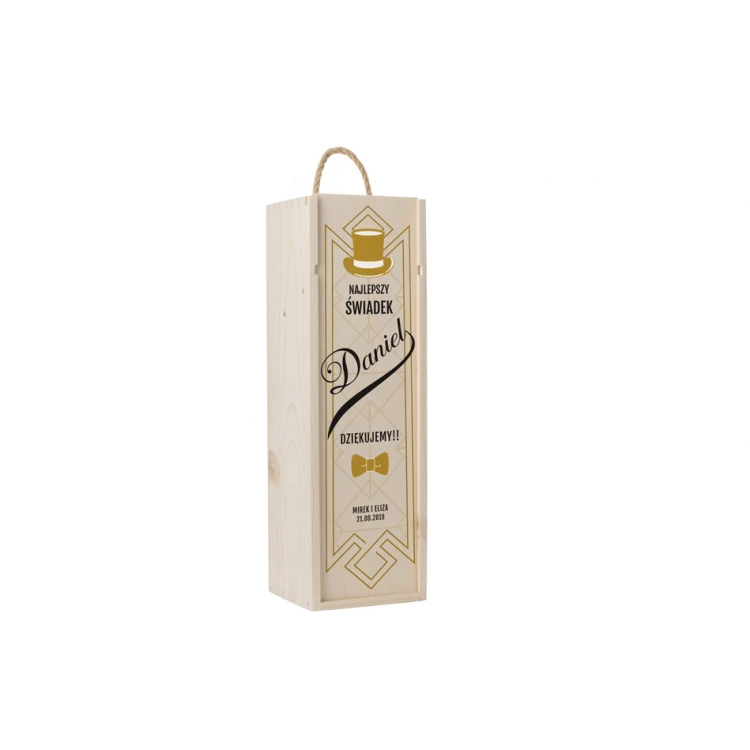 Wooden Alcohol Box - Gift for Witnesses - SK059