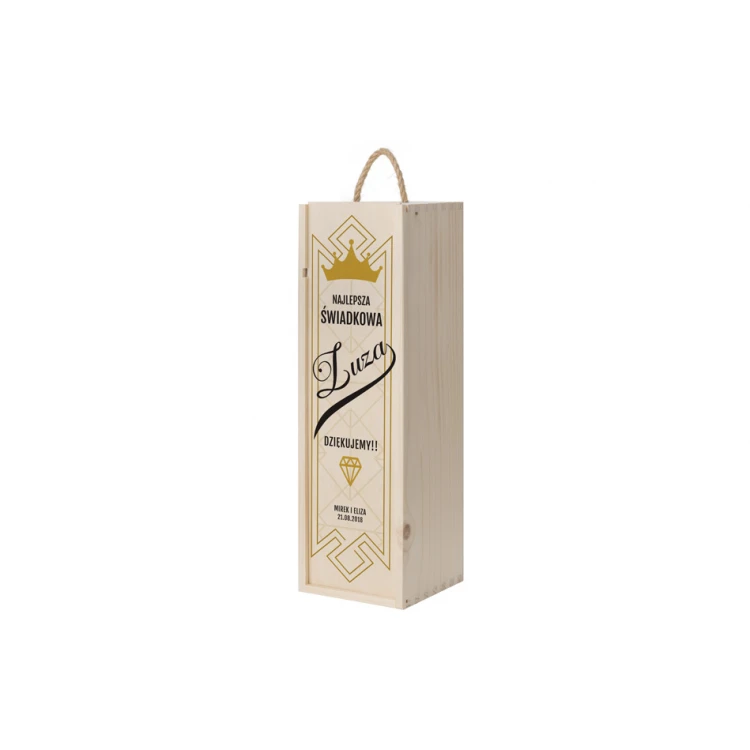 Wooden Alcohol Box - Gift for Witnesses - SK059