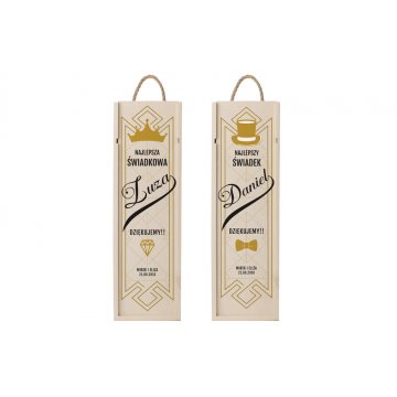Wooden Alcohol Box - Gift for Witnesses - SK059