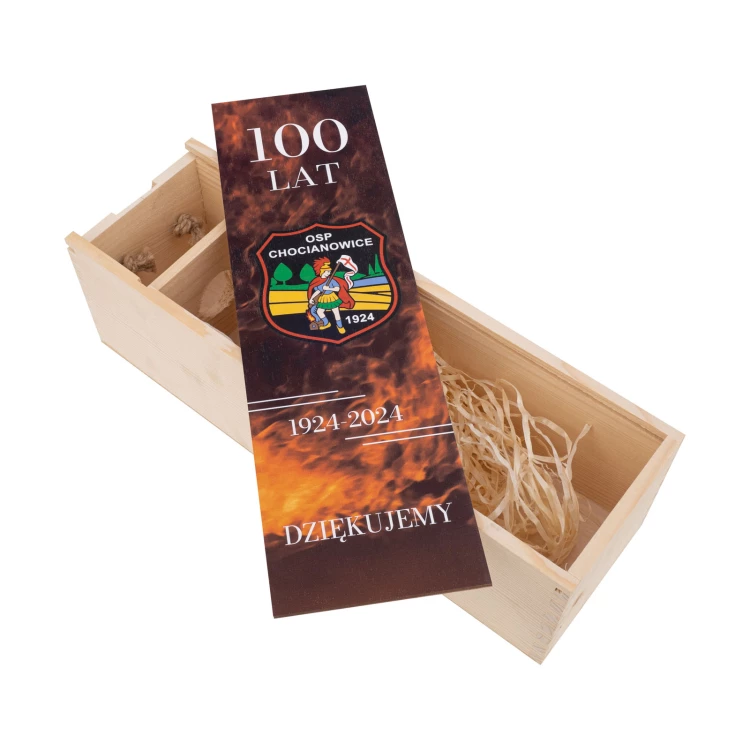 Wooden liquor box for firefighter TSO - dimensions 110x360mm - SK106