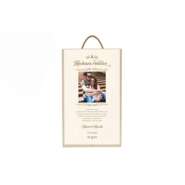 Wooden Box for Two Wine Bottles - Gift for Parents - SK043