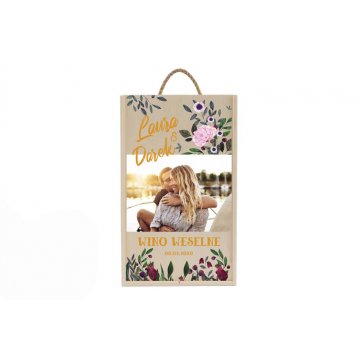 Wooden Box for Two Wine Bottles - Wedding Guests Gift - SK046
