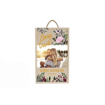 Wooden Box for Two Wine Bottles - Wedding Guests Gift - SK046