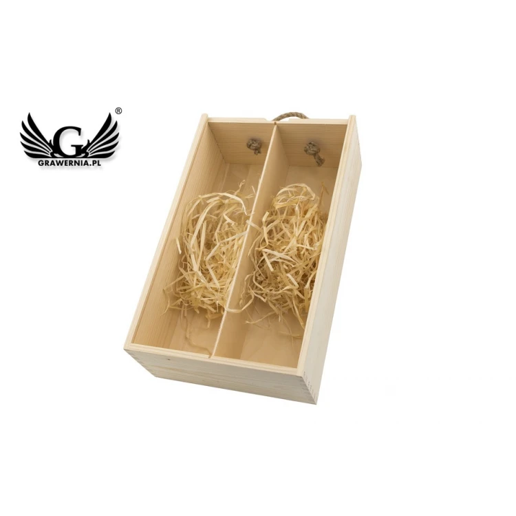 Wooden Box for Two Wine Bottles - Gift for Parents - SK043
