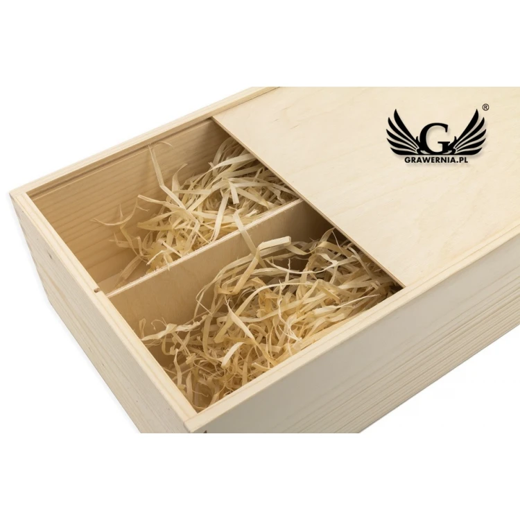 Wooden Box for Two Wine Bottles - Gift for Parents - SK043