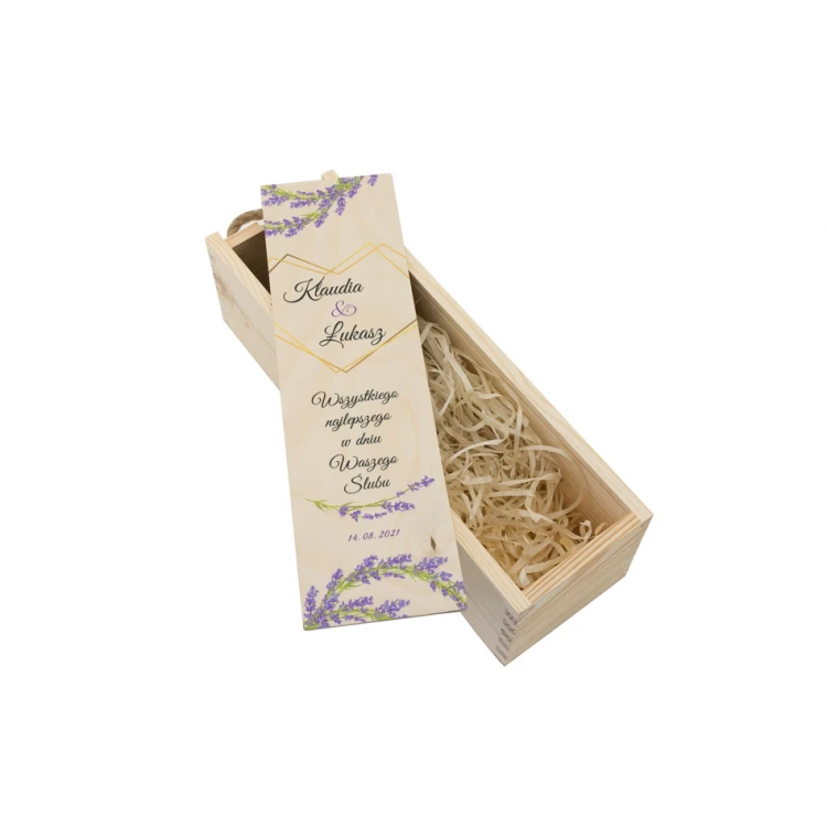 Wooden Wine Box - Gift for the Newlyweds - SK058