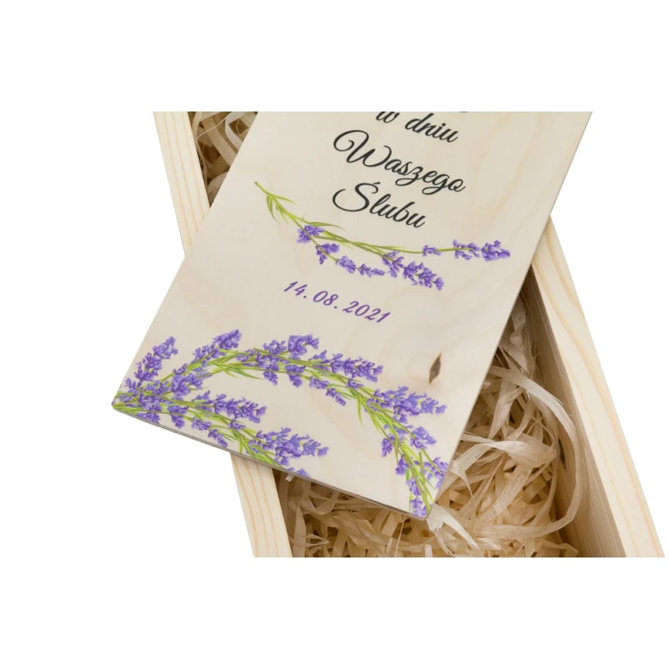 Wooden Wine Box - Gift for the Newlyweds - SK058