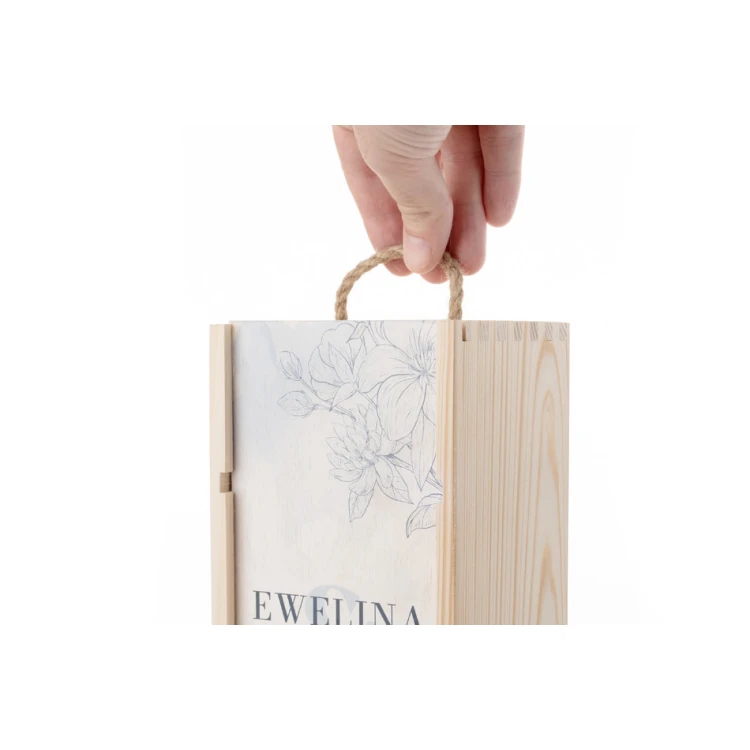 Wooden Wine Box - Gift for the Newlyweds - SK071