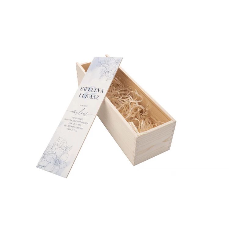 Wooden Wine Box - Gift for the Newlyweds - SK071