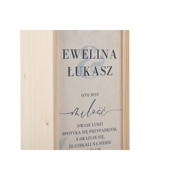 Wooden Wine Box - Gift for the Newlyweds - SK071